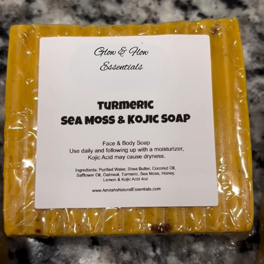 Turmeric Sea Moss kojic Acid Soap